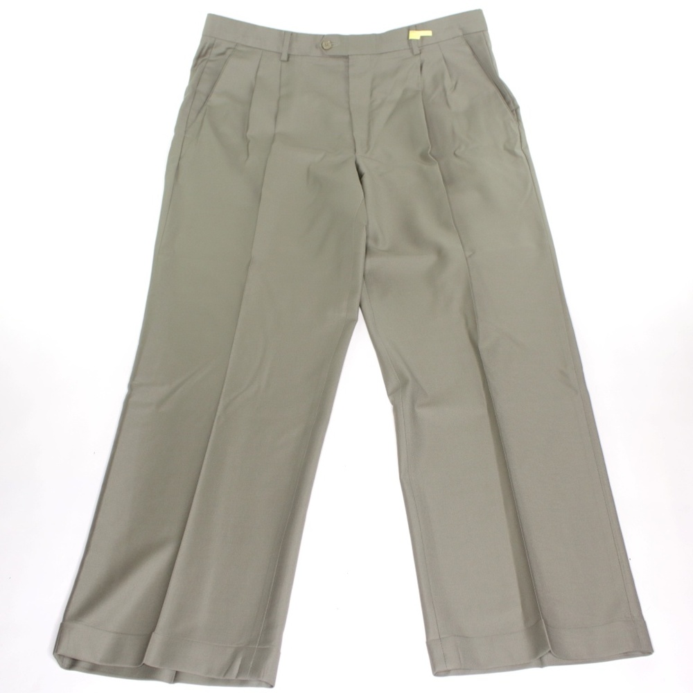 Tessilstrona Super 150s Wool Pleated Dress Pants